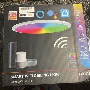 Smart WiFi Ceiling Light with RGB Colors